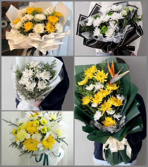 江西景德镇浮梁县鹅湖镇白事花束代送